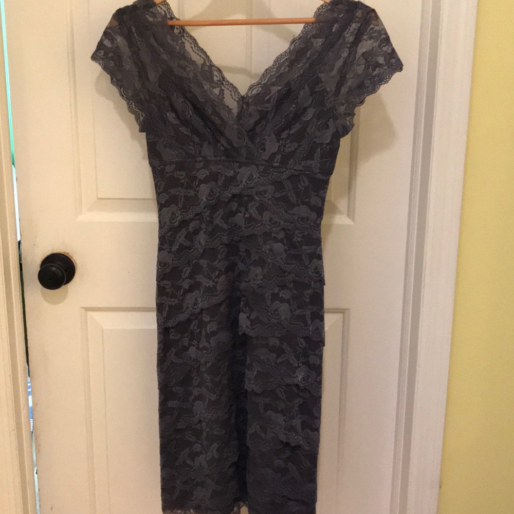 Gray Lace Dress
